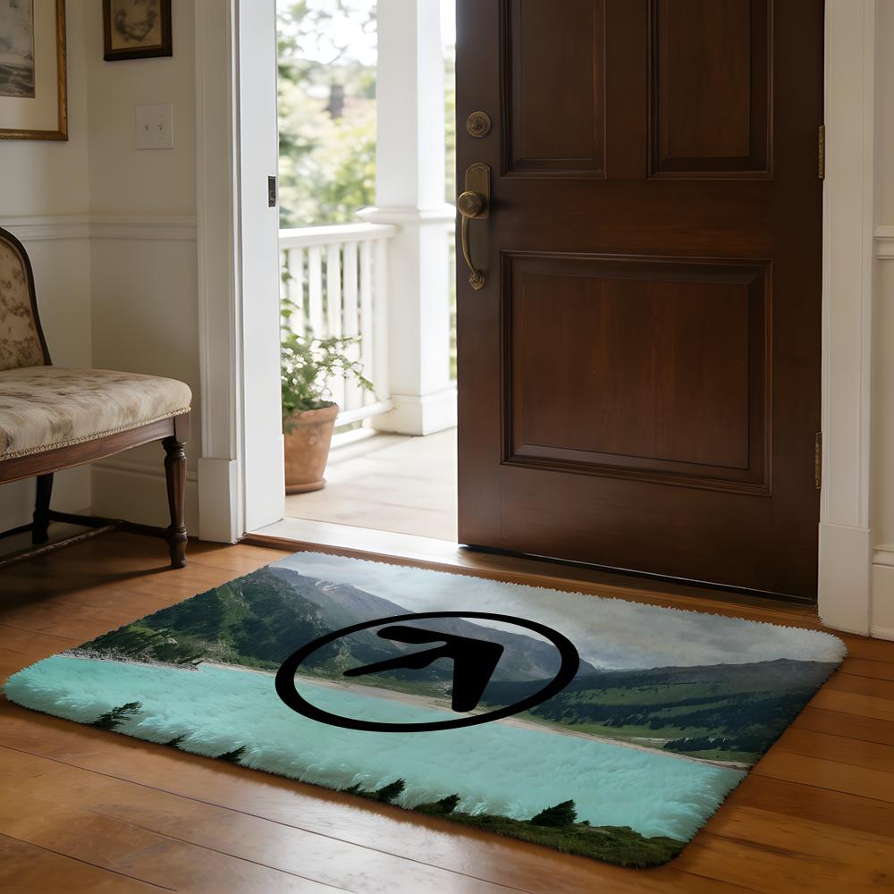 Aphex Twin Richard D James Music Floor Mat Soft Flannel Absorbent Mat Non-Slip Rug Home Bedroom Bathroom