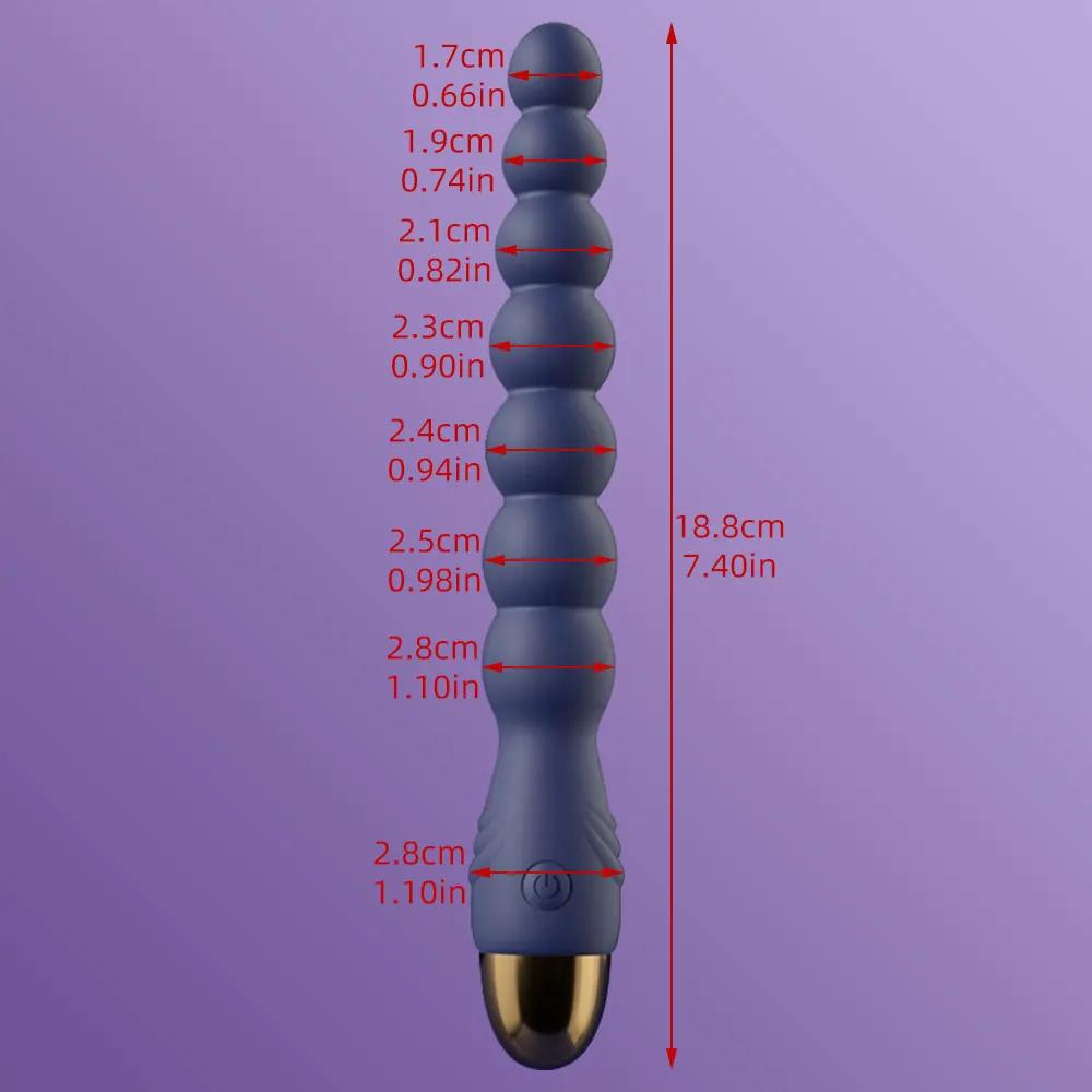 Anal Bead Vibrator For Women Vagina Dildo Clitoris Stimulator Vibrating Butt Plugs Male Prostate Massager Adult Sex Toy Couple