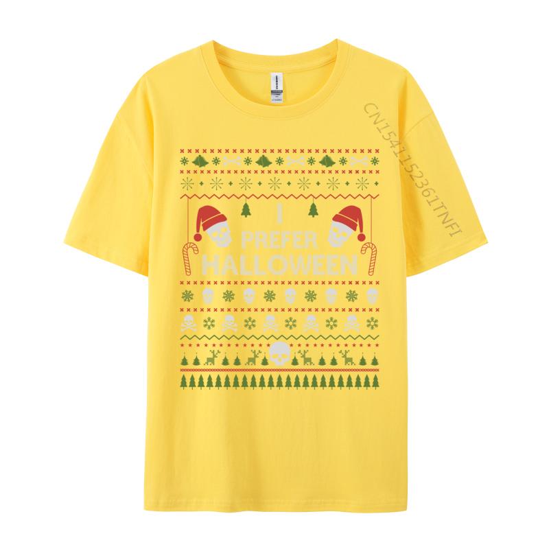 Ich bevorzuge Halloween Weihnachts-Pullover Lustige Hässliche Weihnachts-Feiertags-T-Shirts T-Shirt Hip Hop Modische Oberteile Hemden
