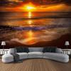 Beach Sunset Scenery Tapestry Wall Hanging Bohemian Calico Tapestry Home Wall Decor Bedroom Decor