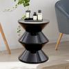 PP Hourglass Shape Stool As Bedside End Table, Space Efficient Entryway Bench