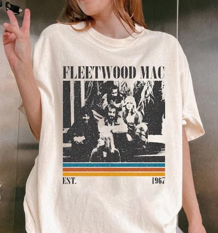 Album Fleetwood Mac Band T-Shirt, Retro Fleetwood Mac T-Shirt, Fleetwood Mac Fan Unisex T-Shirt XXXXL
