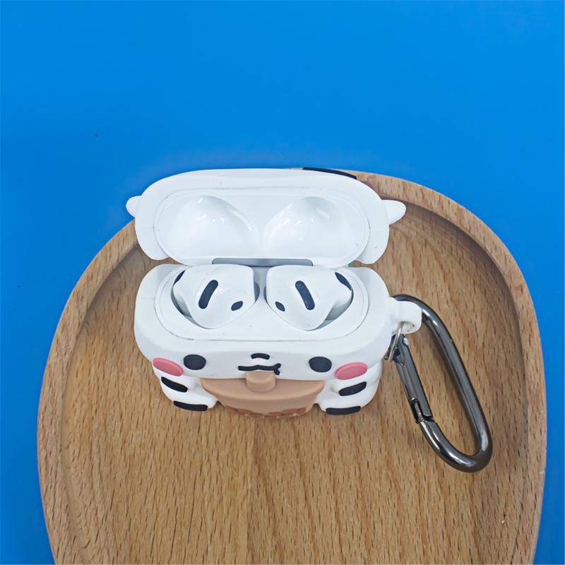 Ergonomic Silicone Case Sleeve Housing for Air Pods 4 Wireless Headphone Antislip Dustproof Water Resistant Nonslip Skin