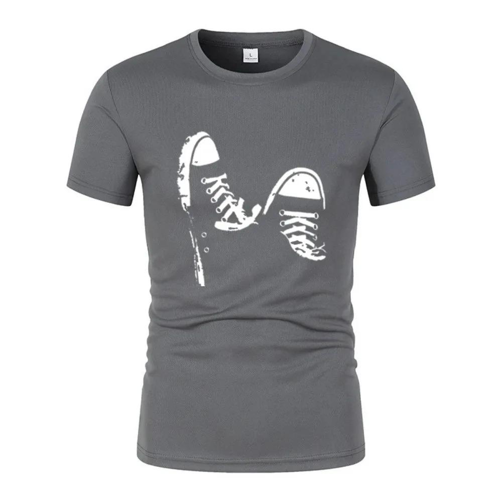 Hot Selling Summer Men'S Casual Short-Sleeved Outdoor Running Breathable Quick-Drying Sports T-Shirt Street Couple Short-Sleeved