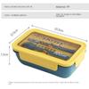 1100ml Microwave Lunch Box Portable 2 Layer Food Container Healthy Lunch Bento Boxes Lunchbox With Cutlery