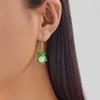 Cute Little Green Frog Colored Glazed Earrings Ear Hook For Women Dangle Earrings Pendant Necklace Party Holiday Jewelry Gifts