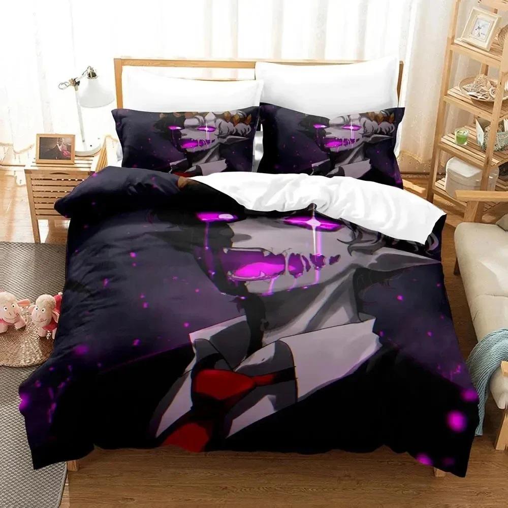 3D Print Anime Ranboo Bedding Set,Duvet Cover Comforter Bed Set Quilt Cover Pillowcase,King Queen Twin Size Boys Girls Adults