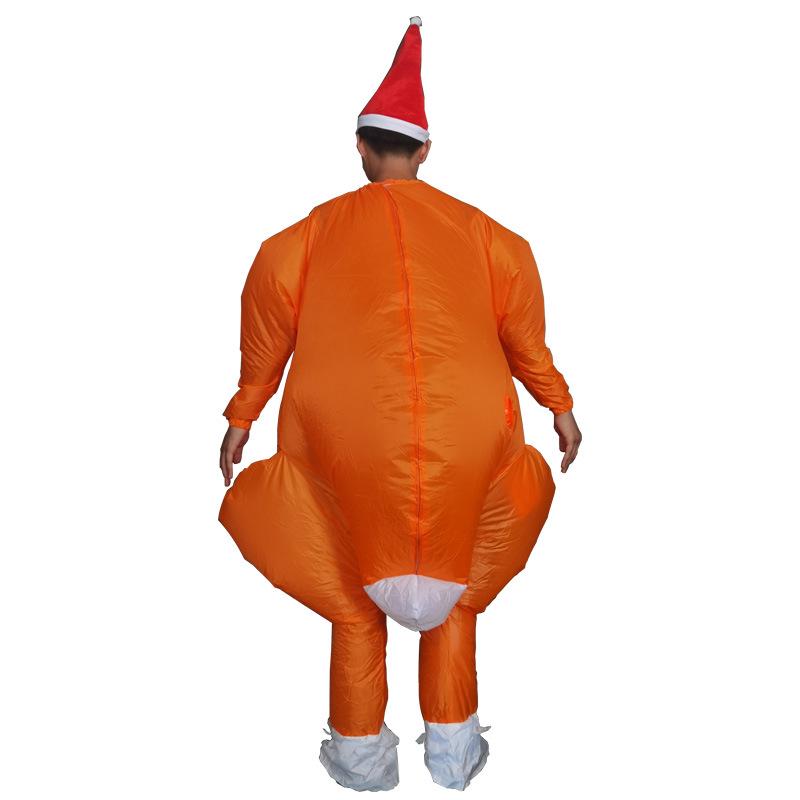 Inflatable Cute Cartoon Turkey Costume for Halloween and Parties