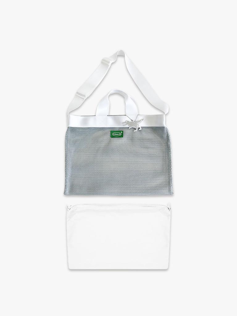 Trimarch Tri / Mesh Layered Cross Bag / White