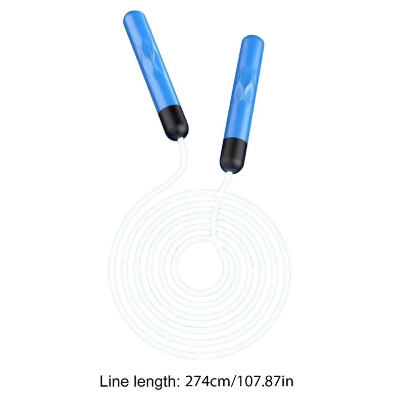 LED Exercise Jump Ropes Light Up Rope Training Sports Equipment Skipping Rope Fitness Adjustable Night Glowing Skip Rope