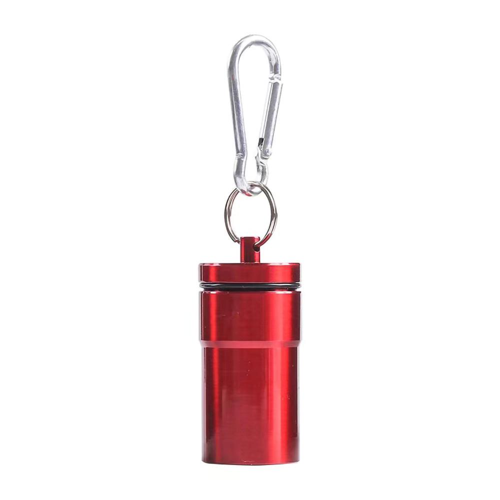 Mini Ashtray with Carabiner Portable Outdoor Ashtray Cigarette Ash Storage Box Smoking Accessories