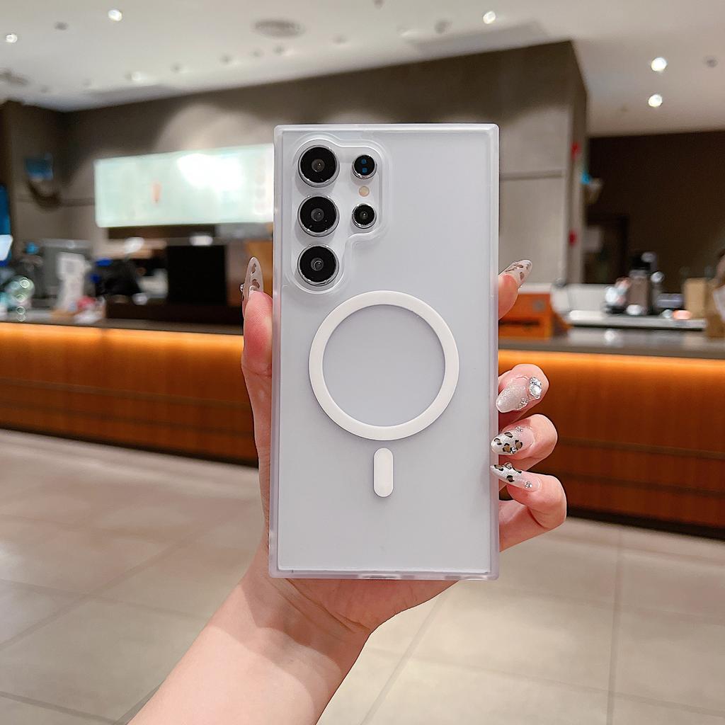 Skin-scrub Samsung S25ultra Mobile Phone Case SAMS24 Simple S22 Magnetic S23Plus Protection Case