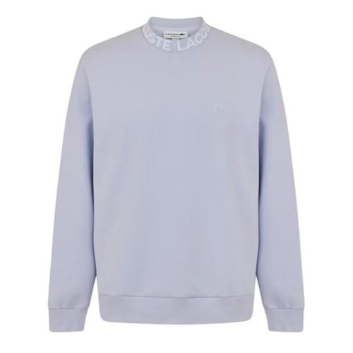 Lacoste Mens Lettering Crew Neck Sweatshirt
