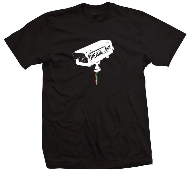 Pearl Jam Surveillance Mens T-shirt Surveillance Camera Tee - New Shirt Unisex T-Shirt L