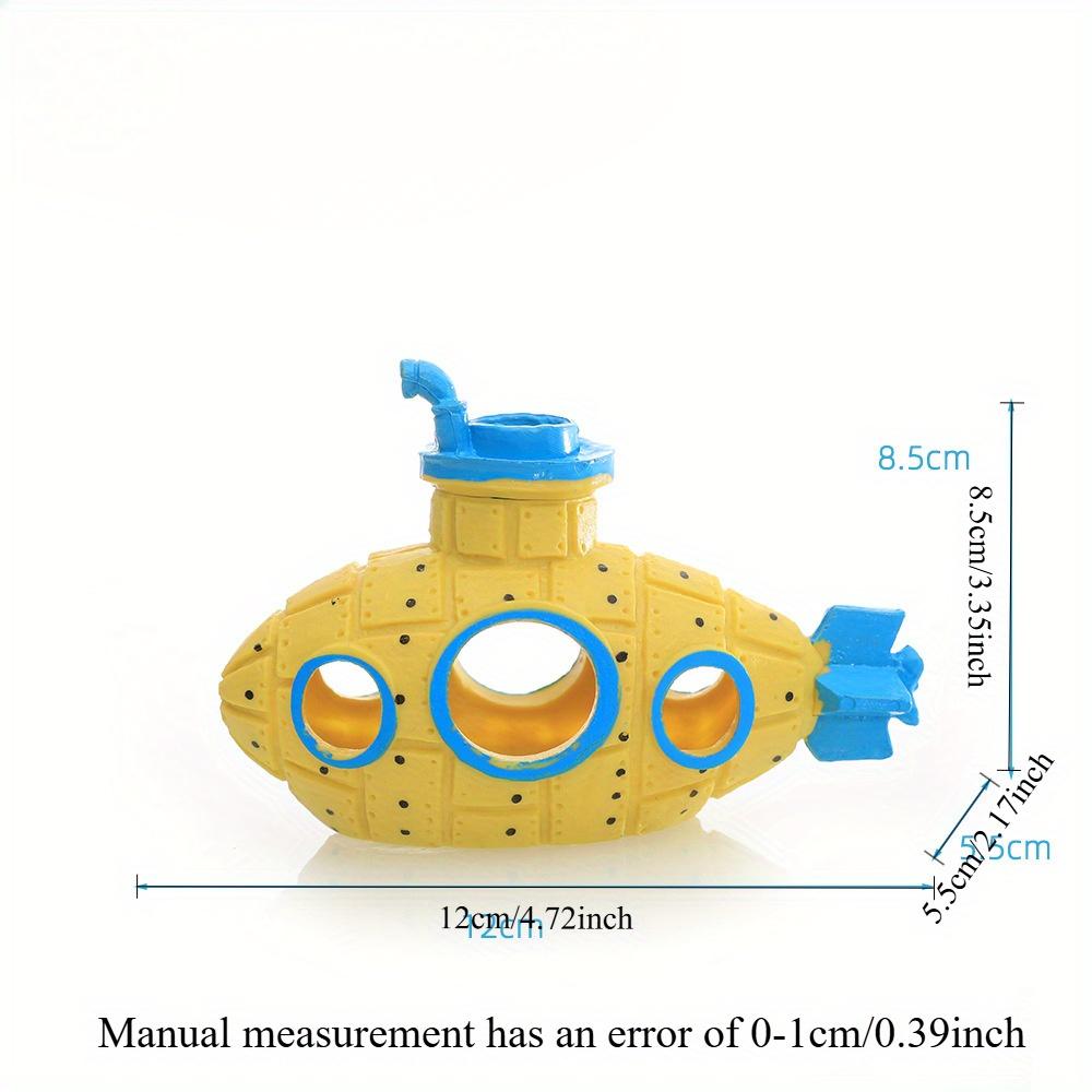 

1 шт. Подводный затонувший корабль Подводная лодка Аквариум Ландшафтный декор Орнамент, Укрытие для рыб и креветок