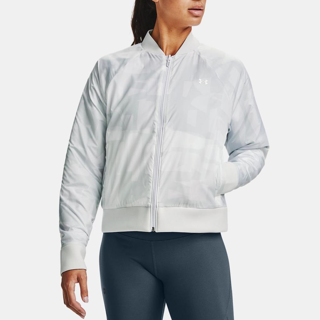 Under Armour Reversible Casual Bomber Jacket Women Outerwear White 1356567-100