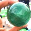 Sfera di Cristallo Grande Naturale Globo di Cristallo Fluorite Verde Regalo di Compleanno Artigianato di Pietra Sfera Fengshui Decorazione da Scrivania per la Casa Specimen
