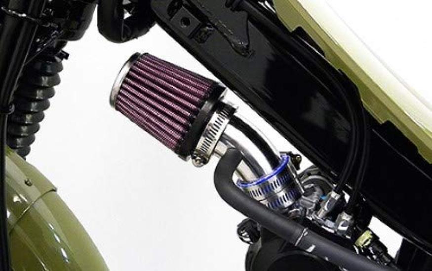 WirusWin Sada Power filtru pro Cross Cub 110 CC110 Nerezová s montážním hrdlem redukční trubky JA45, Ocel,