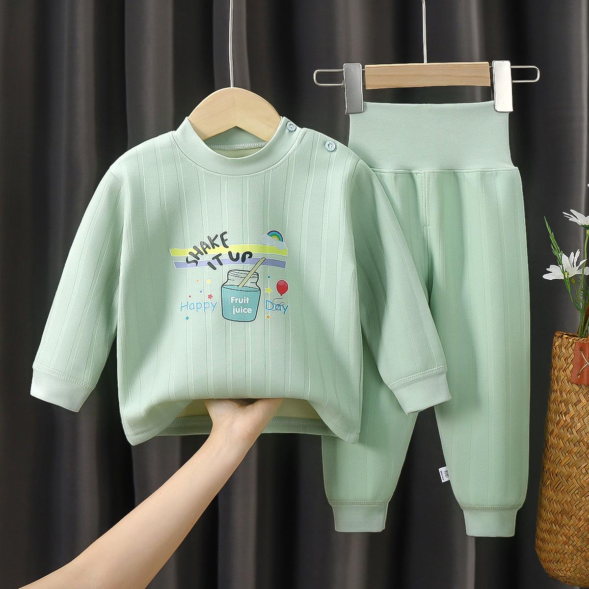 

Детские теплые костюмы, утепленная осенняя одежда из чистого хлопка, мужское и женское детское нижнее белье, весенняя, осенняя и зимняя стеганая одежда 110