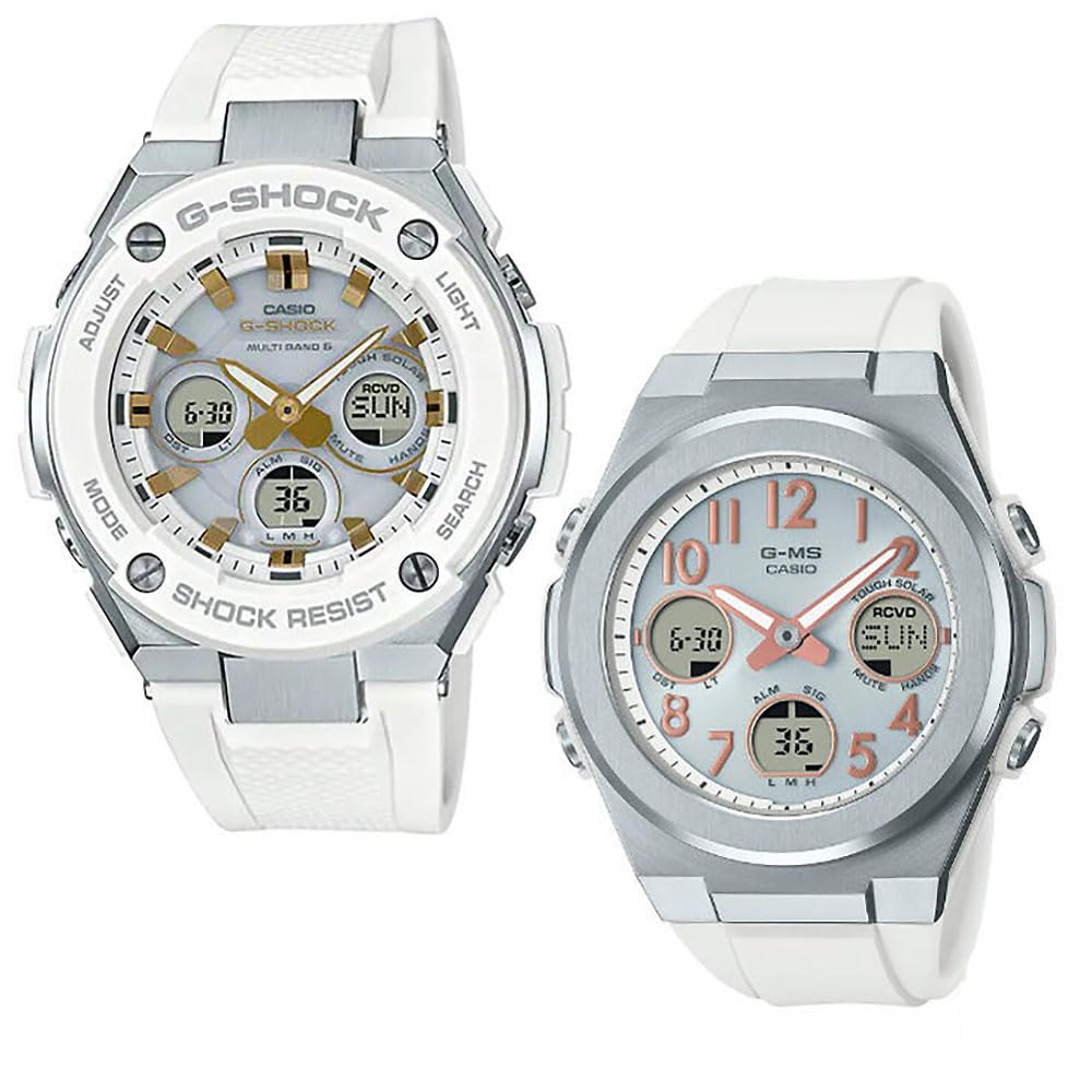 

[Casio] CASIO Pair Watch G-SHOCK G-Shock BABY-G Baby G Ana-Digi Radio Solar Genuine Pair Case Set of 2 GST-W300-7AJF MSG-W610-7AJF Watch