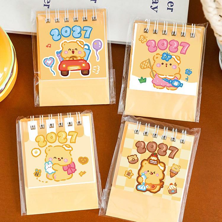 2026 Inspirational Words Mini Desk Planner Calendar - Creative Portable Desktop Ornament