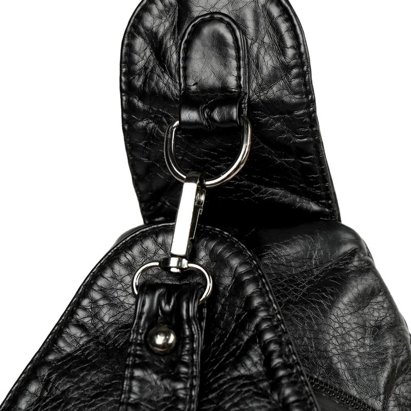 Soft Leather Shoulder Bag Women's Chest Bag Soft Leather Crossbody Bag Travel Satchel