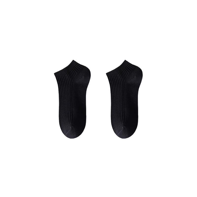 Damskie krótkie bawełniane skarpetki żeglarskie – lekkie, w jednolitym kolorze, przeciwzapachowe, z głębokim dekoltem, idealne na wiosnę i lato.