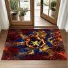Lyon FC Design Crystal Velvet Rug Soft Decorative Mat for Bedroom Entrance