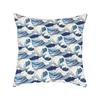 Wave Pattern Decorative Polyester Cushion Cover Throw Sofa Bed Couch Decorative Pillow Case Home Decor 45X45CM Fundas De Cojin