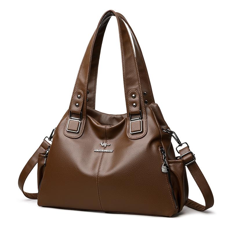Astragirl Tote Bag, Fashionable Handbag, Middle-aged Mother's Bag, Soft Leather Shoulder Bag