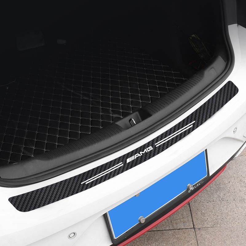 GLC GLB 5Pcs Car Threshold Sticker Carbon Fiber Door Anti Scratch Decals For Mercedes Benz AMG GLE GLS CLS GLC CLA GLA GLK ML C