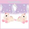 Fur Unicorn Rainbow Toys Cute Cartoon Girls Children Festivals Soothed Gift Doll