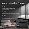 Toner - lemero - tn2420 - haute capacité - compatible brother - 4 paquets noirs