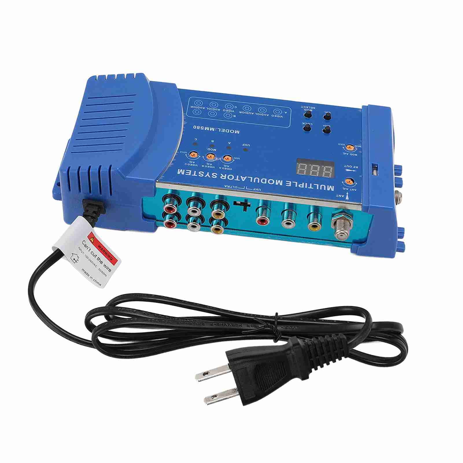 

RF конвертер модулятор 3 антенных входа поддержка PAL NTSC Plug and Play RF коаксиальный модулятор для дома US Plug