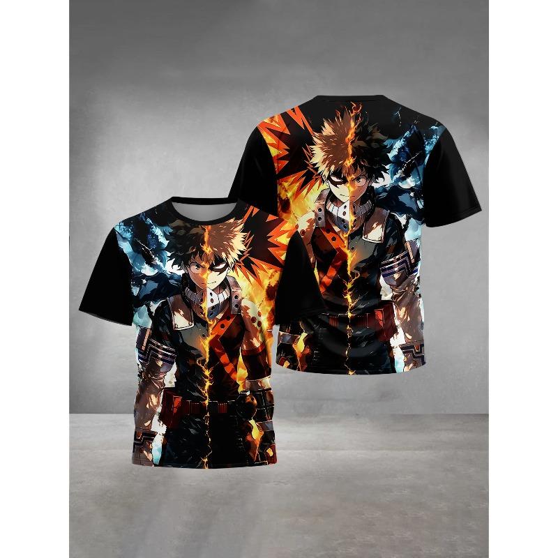 Children's Comfortable Clothing Casual Short Sleeve Fashion Printed Crew Neck T-Shirts Boys