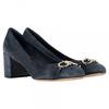 Salvatore Ferragamo Ferragamo Garda Pumps In Blue Suede Blue