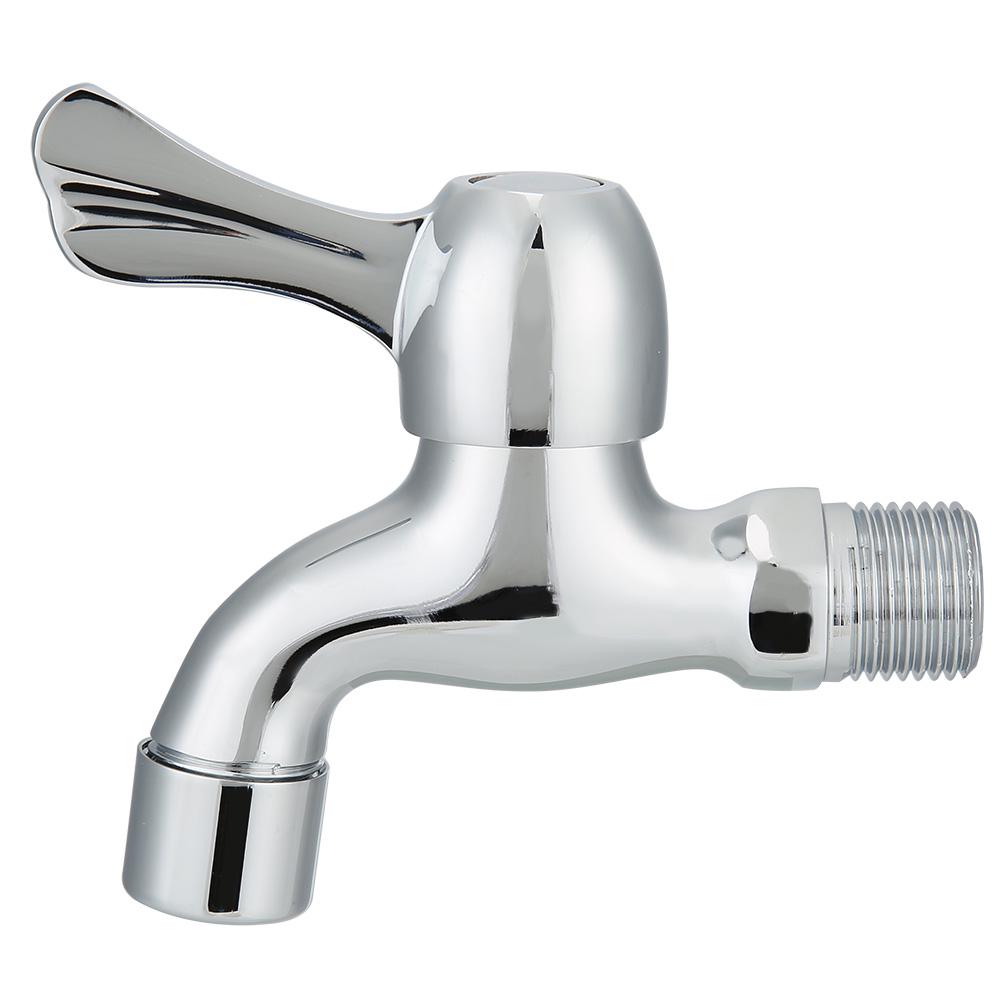 G1/2in Copper Single Cold Quick Open Small Faucet Washing Machine Mop Pool Basin Water Tap