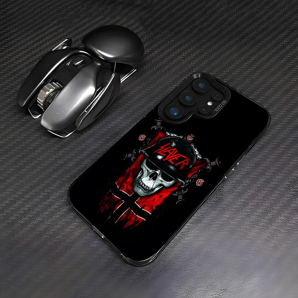 S-Slayer Metal Rock Band Handyhülle Für Samsung S26 S25 Plus S20 S20 Plus S22 Ultra S23 FE S21 Plus S21 Ultra Buntes Cover