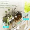 Easy to Clean Transparent Wall-Mounted Organizer No Drill Drain Holes Toy Storage Organizer Multi-Purpose Bath Toy Holder RV