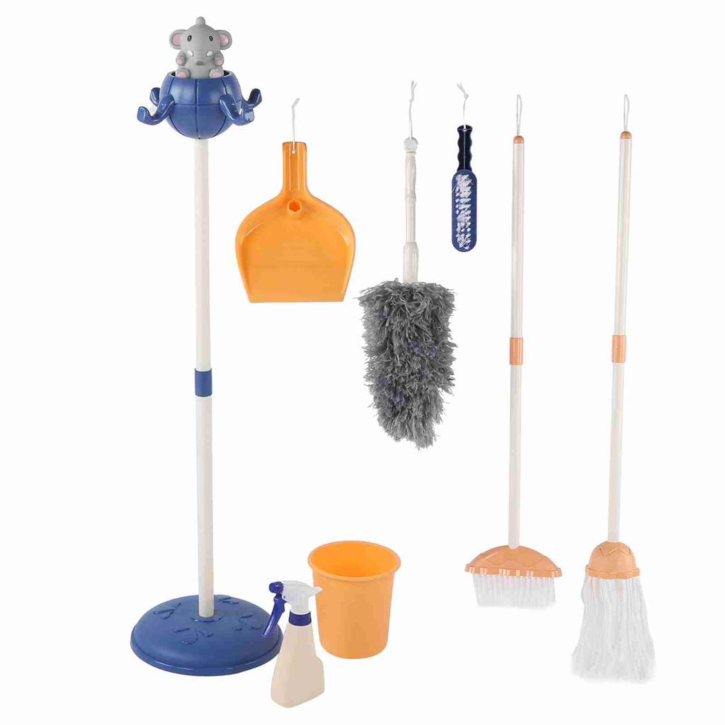 Kids Cleaning Set Simulation Pretend Play Toy Detachable Dollhouse Cleaning Tool Child Gift