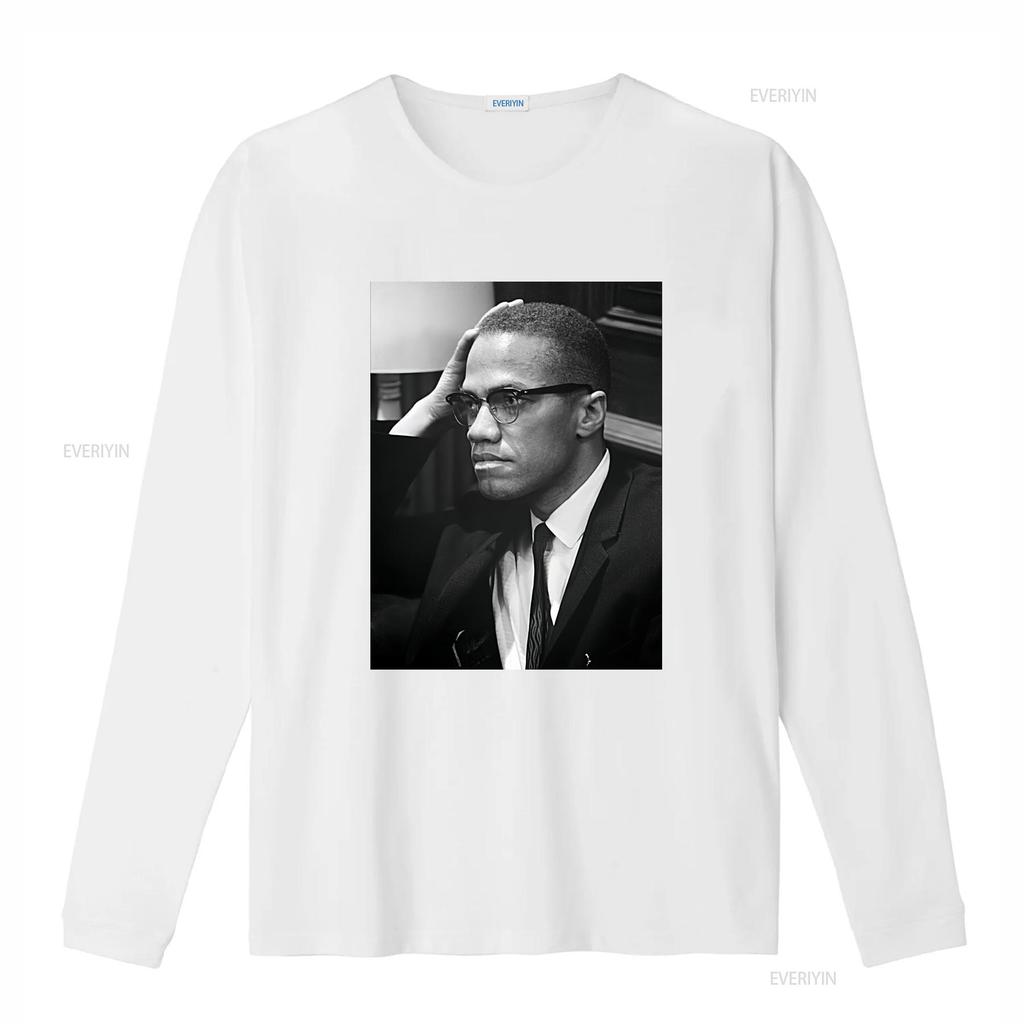 MALCOLM X T shirt For father day new color vintage Washed fashion Comfortable Versatile Casual streetwear designer clothes