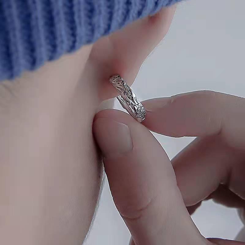 Men's Earrings Men's Versatile Stud Earrings Auspicious Fox-shaped Earrings