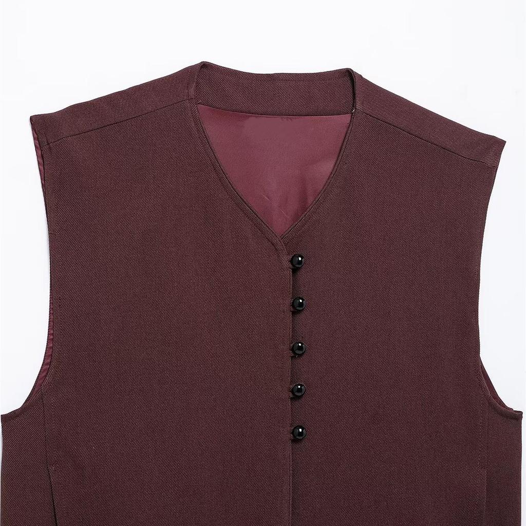 2025 Spring Women's Versatile Round Neck Sleeveless Vest