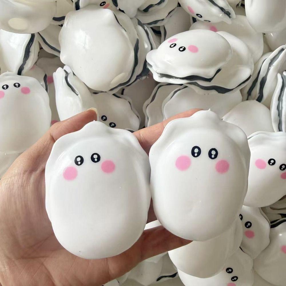 Cracking Sound Crunchy Squeeze Hand Relax Blocks Filled Squishy Crispy Oyster Squishy Kids Adults