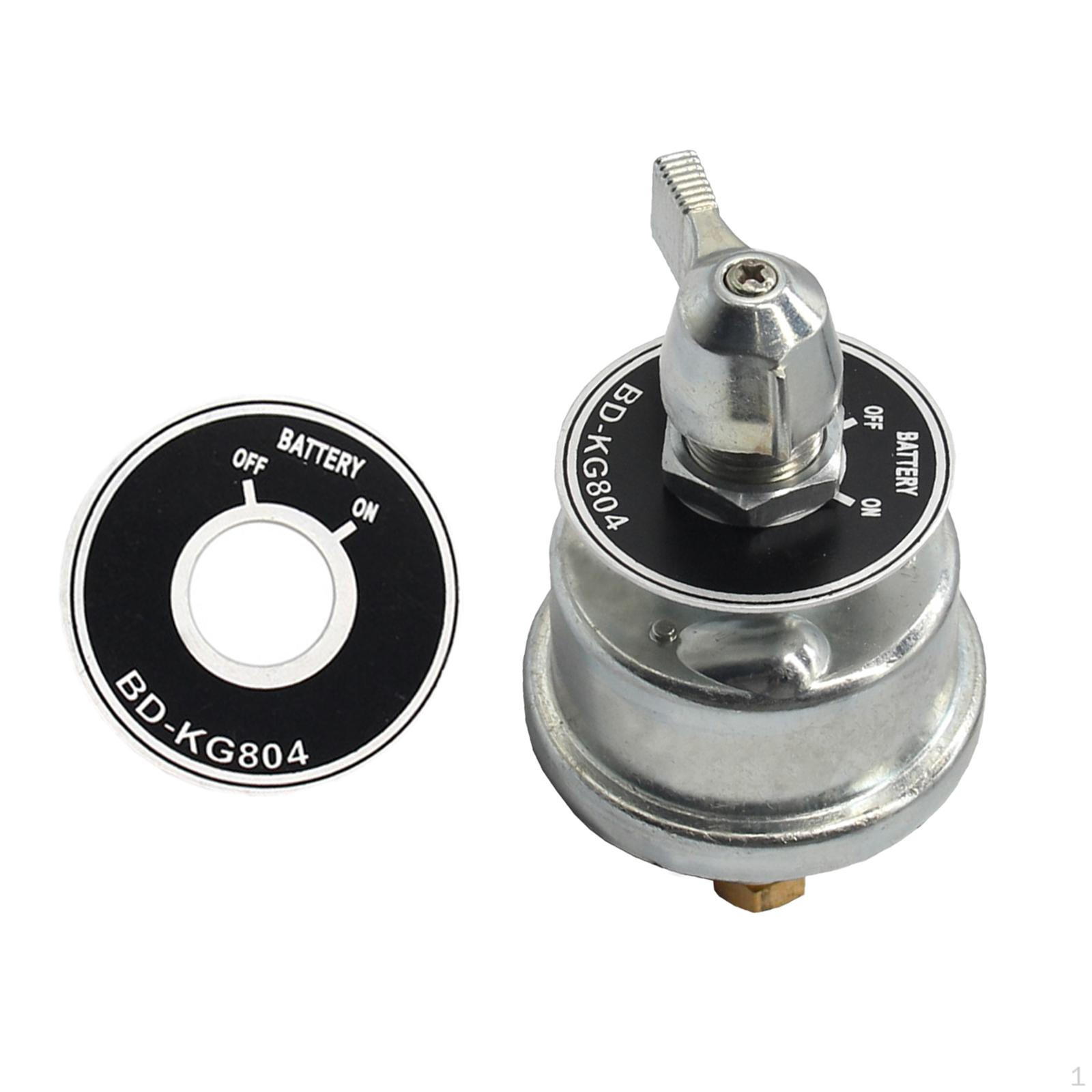 

12-24 Battery Disconnect Switch with Plate for Car RV And Boat