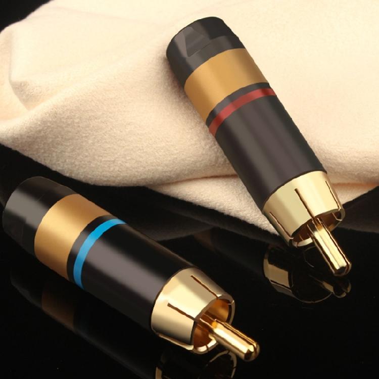 8.5mm Diameter Solder Terminals Connectors Male Plug Cable Connectors Adapter for Stereo TV Amplifiers Speaker Systems