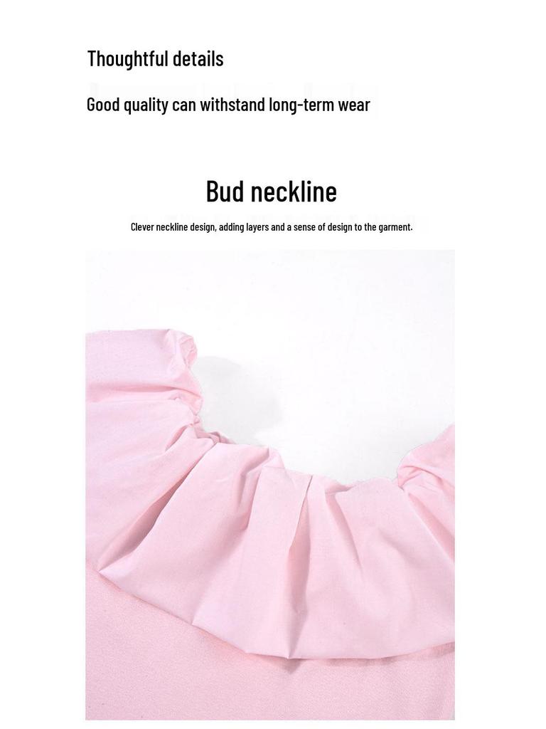 Women's Bud Collar Off-Shoulder Slim-Fit T-Shirt, 2026 Summer Design - Short Sleeves, Pure Desire, Slimming Top