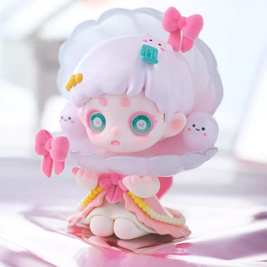 Keeno WISH ON THE SEA BREEZE Série Blind Box Roztomilá Q-Verze Pryskyřičný Model Stolní Trendy Ozdoba Designová Hračka Překvapivý Dárek