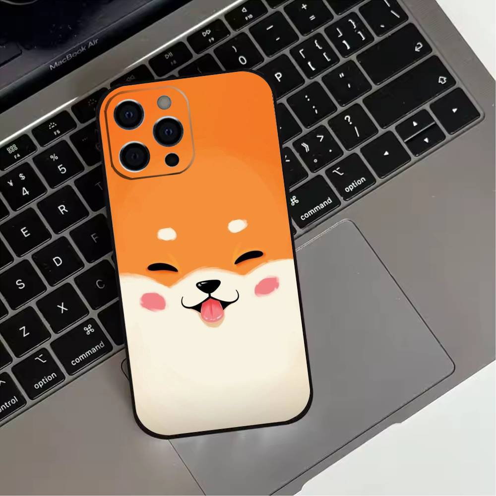 Cute corgi dog  Phone Case For iPhone 17,16,15,14,13,12,11 Plus,Pro Max,XS,Soft Silicone Black Cover