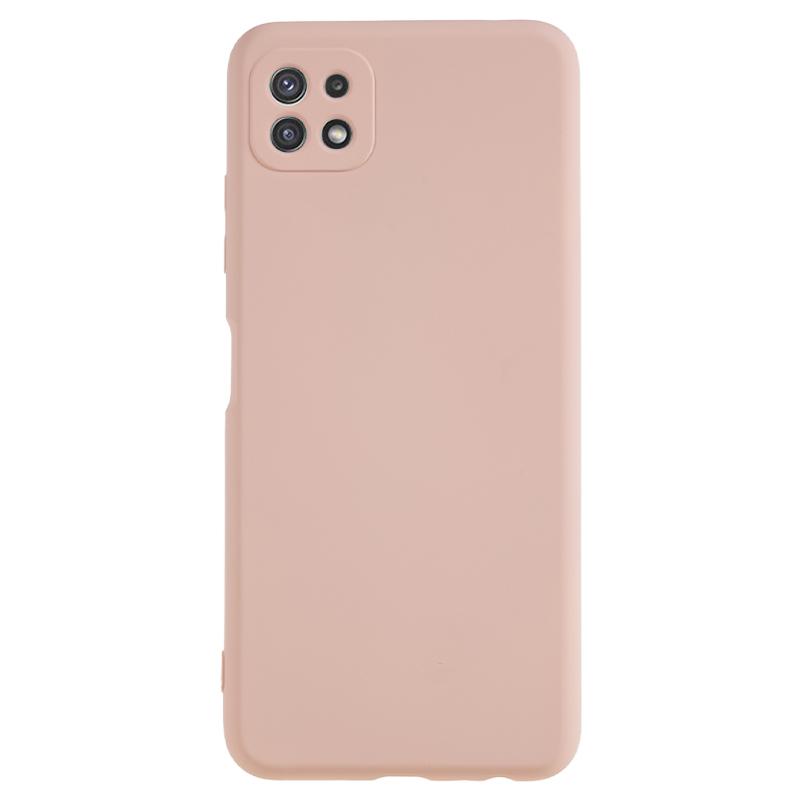 For Samsung Galaxy A22 5G (EU Version) Fiber Lining Rubberized TPU Cover Drop Resistant Phone Case
